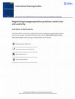 Research paper thumbnail of Negotiating (re)appropriation practices amid crisis and austerity