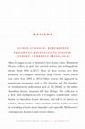 Research paper thumbnail of Review: Alison Croggon, Remembered Presences: Responses to Theatre