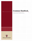 Grammar Handbook Cover Page