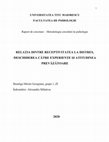 UNIVERSITATEA TITU MAIORESCU FACULTATEA DE PSIHOLOGIE Raport de cercetare -Metodologia cercetării în psihologie RELAȚIA DINTRE RECEPTIVITATEA LA DISTRES, DESCHIDEREA CĂTRE EXPERIENȚE ȘI ATITUDINEA PREVĂZĂTOARE Cover Page