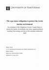 The erga omnes obligation to protect the Arctic marine environment Cover Page