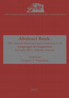 Languages & Linguistics Abstracts: 10th Annual International Conference Cover Page