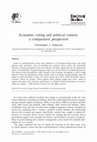 Research paper thumbnail of Economic voting and political context: a comparative perspective