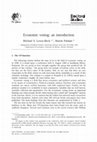 Research paper thumbnail of Economic Voting: An Introduction