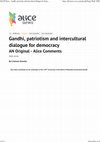 Research paper thumbnail of Gandhi, patriotism and intercultural dialogue for democracy