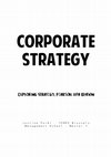 Corporate Strategy Cover Page