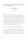 Research paper thumbnail of “Wisdom and Wisdom Literature: Past, Present, and Future.” Pages 1–14 in The Oxford Handbook of Wisdom and the Bible. Edited by Will Kynes. New York: Oxford University Press, 2021.