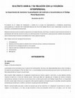 Research paper thumbnail of MALTRATO ANIMAL Y SU RELACIÓN CON LA VIOLENCIA INTERPERSONAL La importancia de mantener la penalización del maltrato a los animales en el Código Penal Ecuatoriano Noviembre de 2013