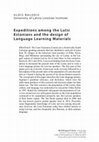 Research paper thumbnail of Expeditions among the Lutsi Estonians and the design of Language Learning Materials