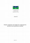 Research paper thumbnail of Estudo Comparativo dos Tratados de Contraponto da Primeira Fase da Polifonia Ocidental