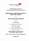 Methodology for BIM implementation in KSA in AEC industry Cover Page