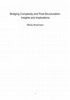 Bridging Complexity and Post-Structuralism: Insights and Implications Cover Page