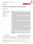 Research paper thumbnail of DBTree: Very large phylogenies in portable databases