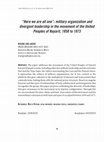 "Aquí todos somos uno": organización militar y liderazgos divergentes en el movimiento de los Pueblos Unidos del Nayarit, 1858 a 1873 Cover Page