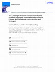 Research paper thumbnail of The Challenge of Global Governance of Land Grabbing: Changing International Agricultural Context and Competing Political Views and Strategies