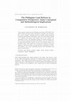 Research paper thumbnail of The Philippine Land Reform in Comparative Perspective 69