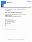 Research paper thumbnail of Land Grabbing and Global Governance: Critical Perspectives, Globalizations