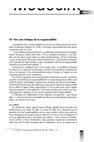 Research paper thumbnail of Vers une éthique de la responsabilité ?