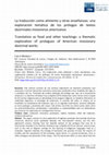 Research paper thumbnail of La traducción como alimento y otras enseñanzas: una exploración temática de los prólogos de textos doctrinales misioneros americanos