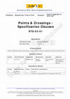 Research paper thumbnail of Points & Crossings - Specification Clauses