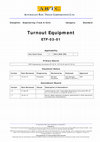 Research paper thumbnail of ETF 03 01 Turnout Equipment