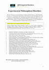 Research paper thumbnail of Experimental philosophical bioethics