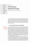 Research paper thumbnail of Il terrorismo: elementi di base