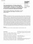 Research paper thumbnail of Conceptualizations of help-seeking for mental health concerns in First Nations communities in Canada: A comparison of fit with the Andersen Behavioral Model