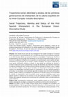 Research paper thumbnail of Trayectoria social, identidad y estatus de las primeras generaciones de intérpretes de la cabina española en la Unión Europea: estudio descriptivo