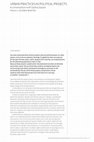 Research paper thumbnail of URBAN PRACTICES AS POLITICAL PROJECTS - A conversation with Saskia Sassen