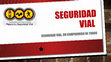 PRESENTACION SEGURIDAD VIAL Cover Page