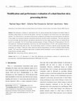 Research paper thumbnail of Modification and performance evaluation of a dual-function okra processing device