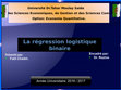 Présentation régression logistique (part1) Cover Page