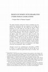 Research paper thumbnail of RIGHTS OF WOMEN WITH DISABILITIES UNDER INDIAN LEGISLATIONS