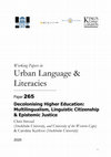 Research paper thumbnail of WP265 Stroud & Kerfoot 2020. Decolonising Higher Education: Multilingualism, Linguistic Citizenship & Epistemic Justice