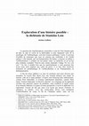 Research paper thumbnail of Exploration d’une histoire possible : la Dichtonie de Stanislas Lem