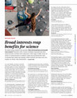 Research paper thumbnail of Broad interests reap benefits for science