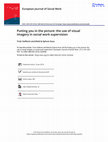 Research paper thumbnail of European Journal of Social Work Putting you in the picture: the use of visual imagery in social work supervision