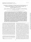 Research paper thumbnail of Evaluation of Strategies for Improving Proteolytic Resistance of Antimicrobial Peptides by Using Variants of EFK17, an Internal Segment of LL-37