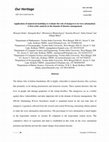 Our Heritage UGC Care Listed Journal Application of numerical modeling to evaluate the role of mangroves in wave attenuation: A first order analysis in the domain of disaster management Cover Page