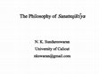 Research paper thumbnail of The Philosophy of Sanatsujātīya