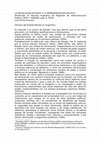 Research paper thumbnail of LA REVOLUCIÓN DE MAYO Y LA REPRESENTACIÓN POLÍTICA-articulo