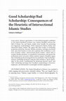 Good Scholarship/Bad Scholarship: Consequences of the Heuristic of Intersectional Islamic Studies Cover Page