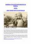 Research paper thumbnail of GERMAN CIVILIAN EXPATRIATES OF PERSIA, WWII, AND THEIR FATE IN AUSTRALIA