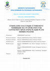 ETUDES SEMI-ANALYTIQUE ET PUREMENT NUMÉRIQUE DE L'ÉVAPORATION PAR CONVECTION MIXTE D'UNE PLAQUE PLANE HUMIDE INCLINÉE Cover Page