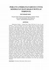 Research paper thumbnail of PERLUNYA PERHATIAN KHUSUS UNTUK KESEHATAN MASYARAKAT DI PULAU TERPENCIL