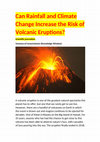 Research paper thumbnail of Can Rainfall and Climate Change Increase the Risk of Volcanic Eruptions?