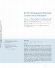 Research paper thumbnail of The Contemporary American Conservative Movement