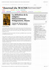 La définition de la religion : Ethnocentrisme, Wittgenstein, Mauss  À propos de "Qu’est-ce que la religion ? " de Nicolas Meylan Cover Page