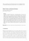 Research paper thumbnail of Belief, Credence and Statistical Evidence